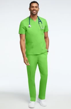 Clearance Unisex 3 Pocket Solid Scrub Top & 5 Pocket Cargo Scrub Pant