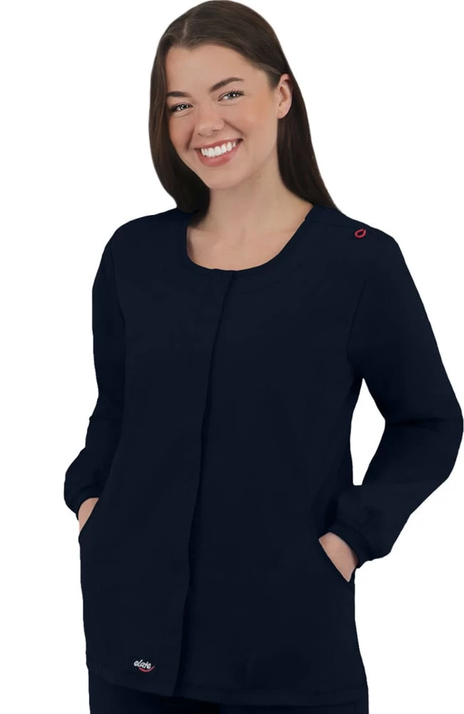 Clearance Women's Snap Front Solid Scrub Jacket 3 Clearance Women's Snap Front Solid Scrub Jacket