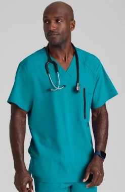 Men's Amplify Solid Scrub Top