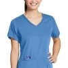 Women's Side Panel V-Neck Solid Scrub Top 1 Women's Side Panel V-Neck Solid Scrub Top -Medical Nurse Clothing Shop 1 bc 41423 650