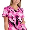 Clearance Women's V-Neck Tranquility Print Scrub Top -Medical Nurse Clothing Shop 1 bc 5107 printclearancetnq 650