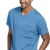 Men's Welt Pocket Solid Scrub Top -Medical Nurse Clothing Shop 1 bc grs009 650