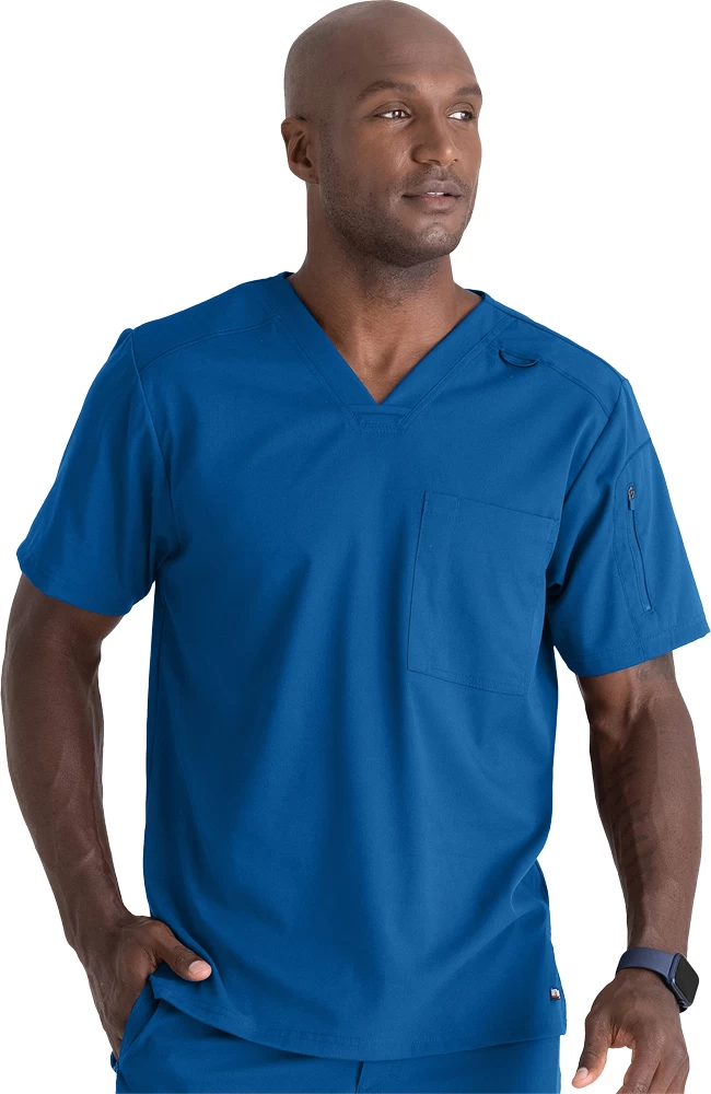 Men's Murphy V-Neck Solid Scrub Top 3 Men's Murphy V-Neck Solid Scrub Top