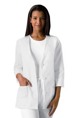 Cherokee Clearance Women's 3/4 Sleeve Solid Scrub Jacket
