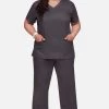 Women's V-Neck Scrub Top & Drawstring Scrub Pant Set 1 Women's V-Neck Scrub Top & Drawstring Scrub Pant Set -Medical Nurse Clothing Shop 1 ck 17set 650