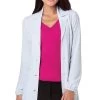 Women's Notched Lapel 34" Lab Coat -Medical Nurse Clothing Shop 1 ck 20402 whi 650