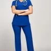 Women's V-Neck Scrub Top & Low Rise Scrub Pant Set -Medical Nurse Clothing Shop 1 ck 25set 650