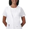 Cherokee Women's Button-Front Vest Solid Scrub Vest 2 Cherokee Women's Button-Front Vest Solid Scrub Vest -Medical Nurse Clothing Shop 1 ck 2610 wht 650
