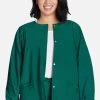 Clearance Women's Jewel Neck Warmup Solid Scrub Jacket -Medical Nurse Clothing Shop 1 ck 4350 clearance 650