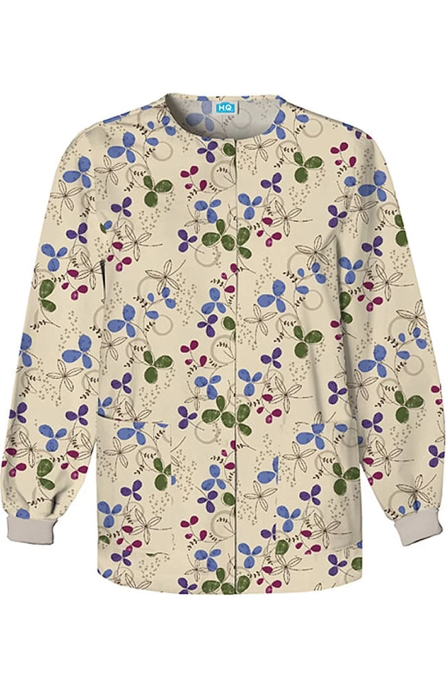 Cherokee Clearance Women's Crew Neck Floral Print Jacket 3 Cherokee Clearance Women's Crew Neck Floral Print Jacket