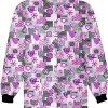 Cherokee Clearance Women's Crew Neck Words Of Love Print Jacket