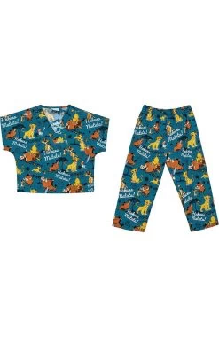 Cherokee Clearance Kid's Unisex Lion King Print Scrub Set