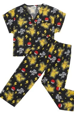 Cherokee Clearance Unisex Kids Awseome Mode Print Scrub Set