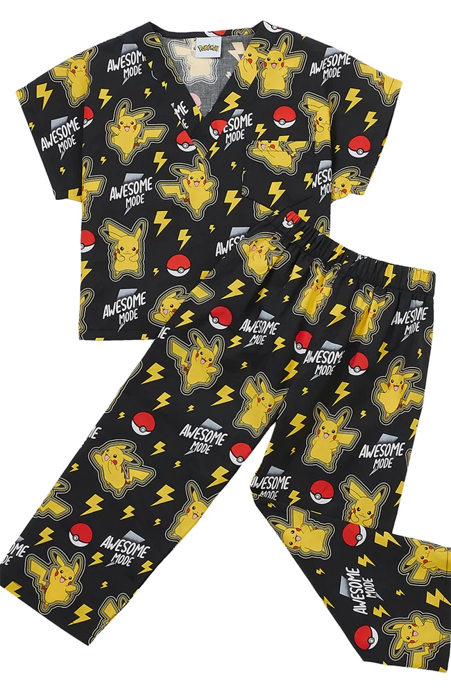 Cherokee Clearance Unisex Kids Awseome Mode Print Scrub Set 3 Cherokee Clearance Unisex Kids Awseome Mode Print Scrub Set