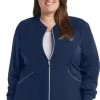 Cherokee Clearance Women's Zip Front Warm-Up Solid Scrub Jacket -Medical Nurse Clothing Shop 1 ck ck300 clearancenavcurves 650