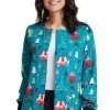 Cherokee Clearance Women's Happy Holidogs Print Jacket