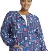 Cherokee Clearance Women's Snap Front Scrub Life Print Jacket 1 Cherokee Clearance Women's Snap Front Scrub Life Print Jacket -Medical Nurse Clothing Shop 1 ck ck321 printclearancesul 650