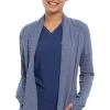 Cherokee Clearance Women's Open-Front Stripe Print Scrub Jacket