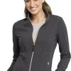 Cherokee Clearance Women's Zip Front Solid Scrub Jacket -Medical Nurse Clothing Shop 1 ck ck365 clearance 650