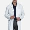 Cherokee Men's Button Front Lab Coat 2 Cherokee Men's Button Front Lab Coat -Medical Nurse Clothing Shop 1 ck ck412 wht 650