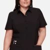 Cherokee Women's 39" Button Front Scrub Dress -Medical Nurse Clothing Shop 1 ck ck510a 650