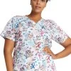 Cherokee Clearance Women's Paws For A Cause Print Scrub Top 2 Cherokee Clearance Women's Paws For A Cause Print Scrub Top -Medical Nurse Clothing Shop 1 ck ck616 printclearancewfc 650