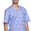 Cherokee Clearance Men's V-Neck Nautical Print Scrub Top 2 Cherokee Clearance Men's V-Neck Nautical Print Scrub Top -Medical Nurse Clothing Shop 1 ck ck675 printclearanceanw 650