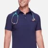 Cherokee Men's Zip Polo Shirt -Medical Nurse Clothing Shop 1 ck ck825a 650