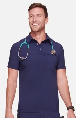 Cherokee Men's Zip Polo Shirt