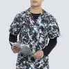Cherokee Clearance Men's Cool Down Camo Print Scrub Top