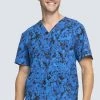 Cherokee Clearance Men's Paint That Grand Print Scrub Top 2 Cherokee Clearance Men's Paint That Grand Print Scrub Top -Medical Nurse Clothing Shop 1 ck ck920 printclearancepag 650