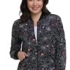 Clearance Women's Halloween Heart Print Bomber Scrub Jacket 2 Clearance Women's Halloween Heart Print Bomber Scrub Jacket -Medical Nurse Clothing Shop 1 ck hs311 printclearancewic 650