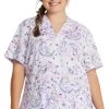Women's Starlight Tink Print Scrub Top -Medical Nurse Clothing Shop 1 ck hs663 printpeg 650