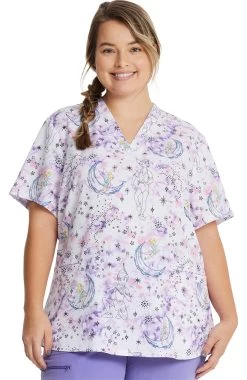 Women's Starlight Tink Print Scrub Top