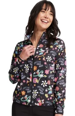 Cherokee Clearance Women's Packable Positive Vibes Print Jacket