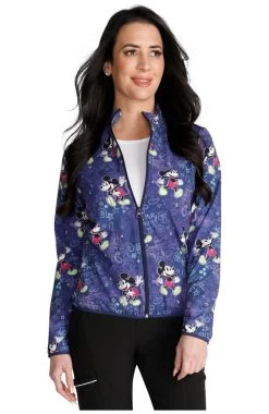 Cherokee Women's Packable Bandana Land Print Scrub Jacket