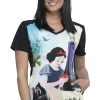Cherokee Clearance Women's Enchanted Print Scrub Top