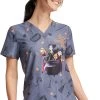 Cherokee Clearance Women's Hocus Pocus Print Scrub Top 2 Cherokee Clearance Women's Hocus Pocus Print Scrub Top -Medical Nurse Clothing Shop 1 ck tf736 printclearancehdh 650