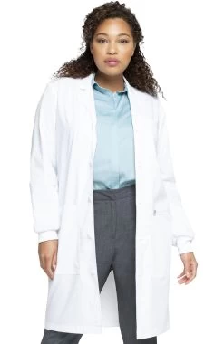 Unisex 40" Notch Collar Lab Coat