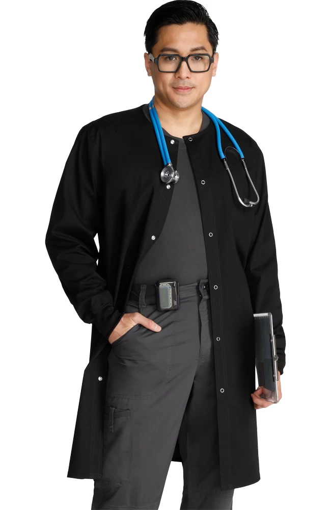 Unisex 40" Snap Front Lab Coat