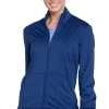 Clearance Unisex Zip Front Solid Scrub Jacket