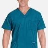 Men's V-Neck Utility Solid Scrub Top -Medical Nurse Clothing Shop 1 ck ww670 650