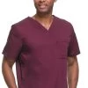 Clearance Men's James V-Neck Solid Scrub Top