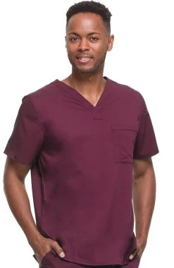 Clearance Men's James V-Neck Solid Scrub Top