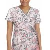 Clearance Women's Amanda Surf's Up Print Scrub Top
