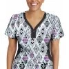 Clearance Women's Jessi Y-Neck Tribal Sky Print Scrub Top 2 Clearance Women's Jessi Y-Neck Tribal Sky Print Scrub Top -Medical Nurse Clothing Shop 1 hh 2270 printclearancetrs 650
