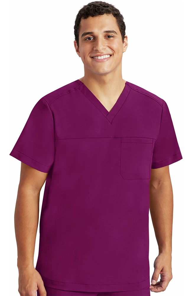 Men's Justin Solid Scrub Top 3 Men's Justin Solid Scrub Top