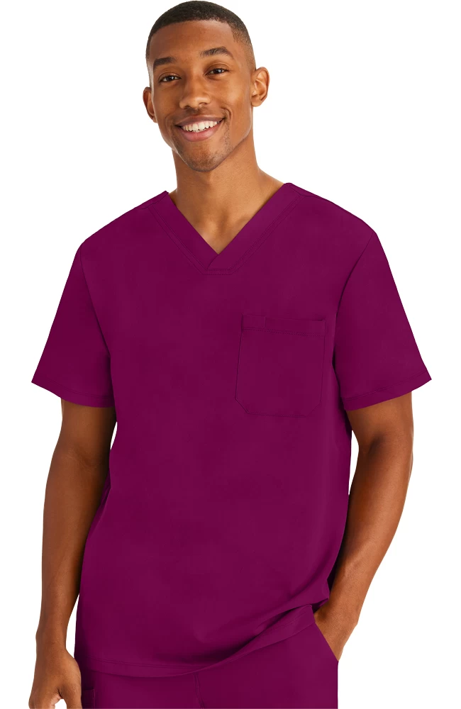 Men's Mason Solid Scrub Top 3 Men's Mason Solid Scrub Top
