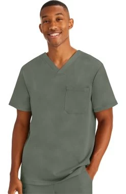 Clearance Men's Mason Solid Scrub Top