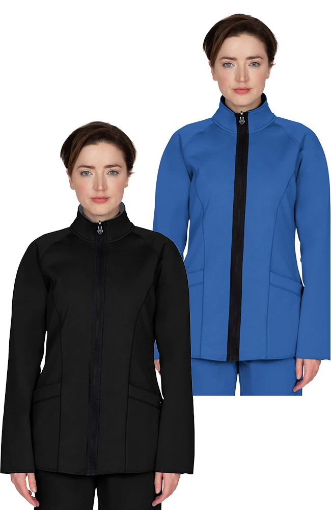 Clearance Women's Brooklyn Reversible Solid Scrub Jacket 3 Clearance Women's Brooklyn Reversible Solid Scrub Jacket